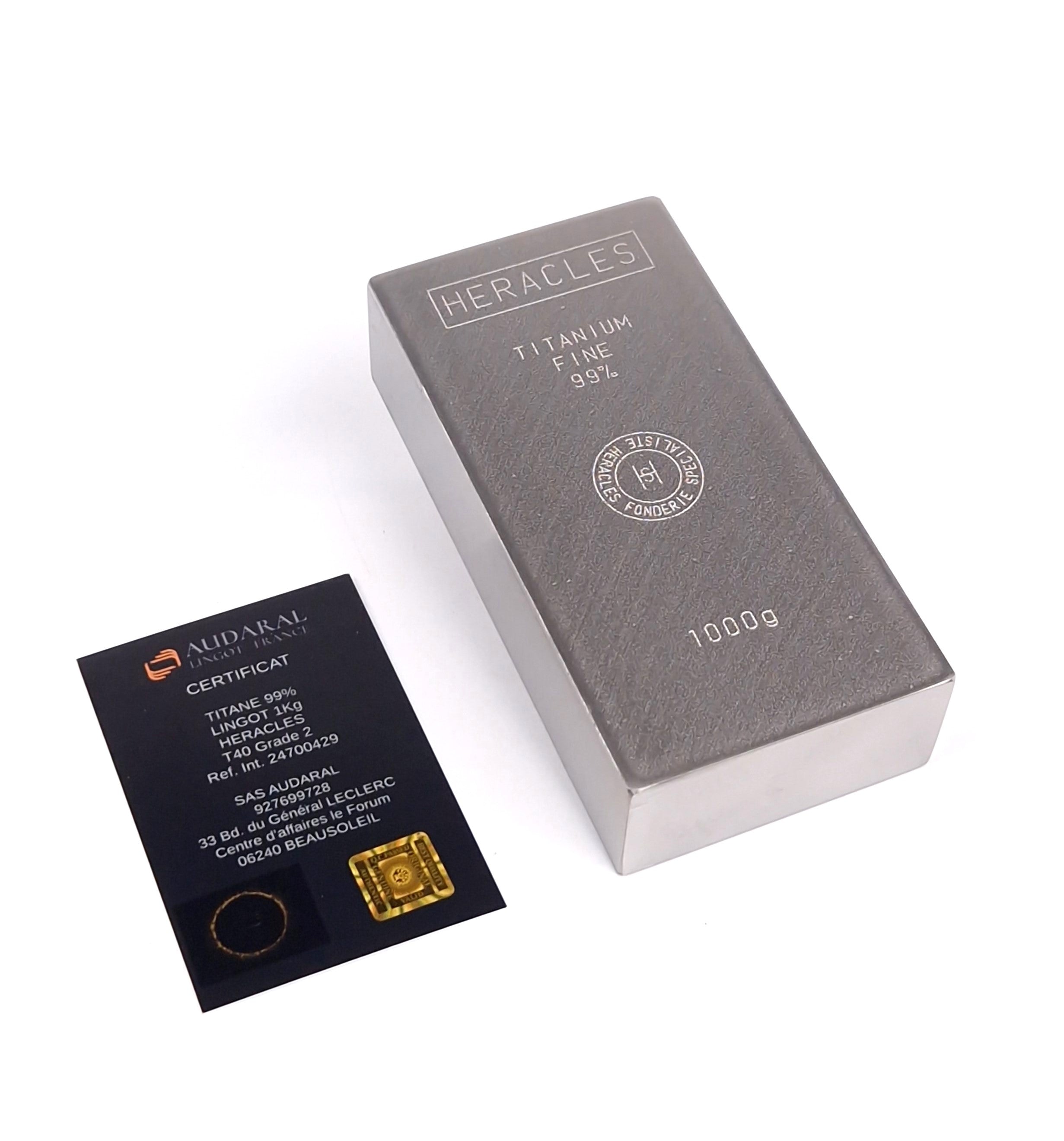 Lingot TITANE 99 %
