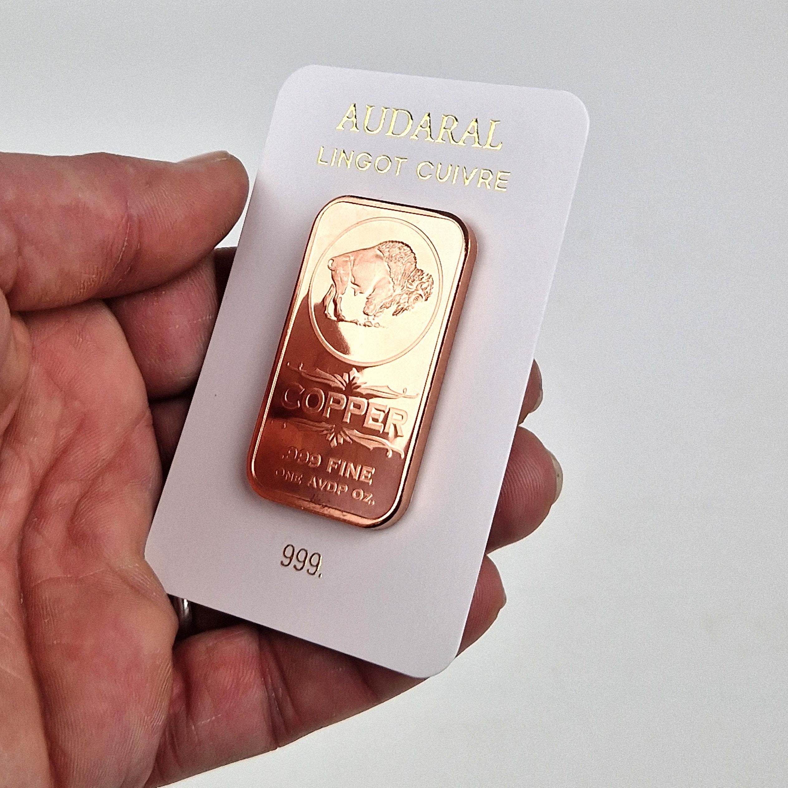 Lingotin Cuivre Pur 1 Oz