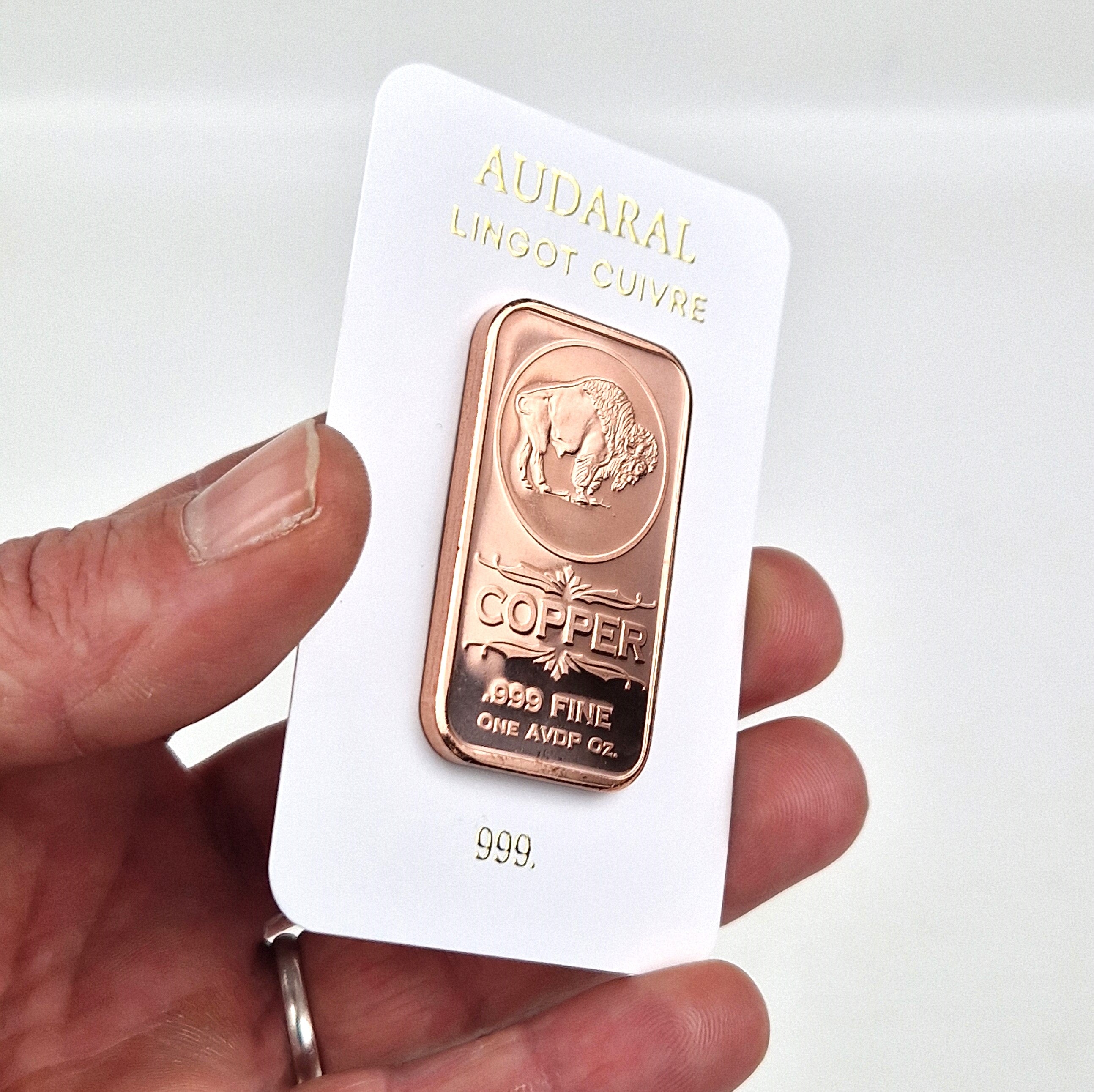 Lingotin Cuivre Pur 1 Oz