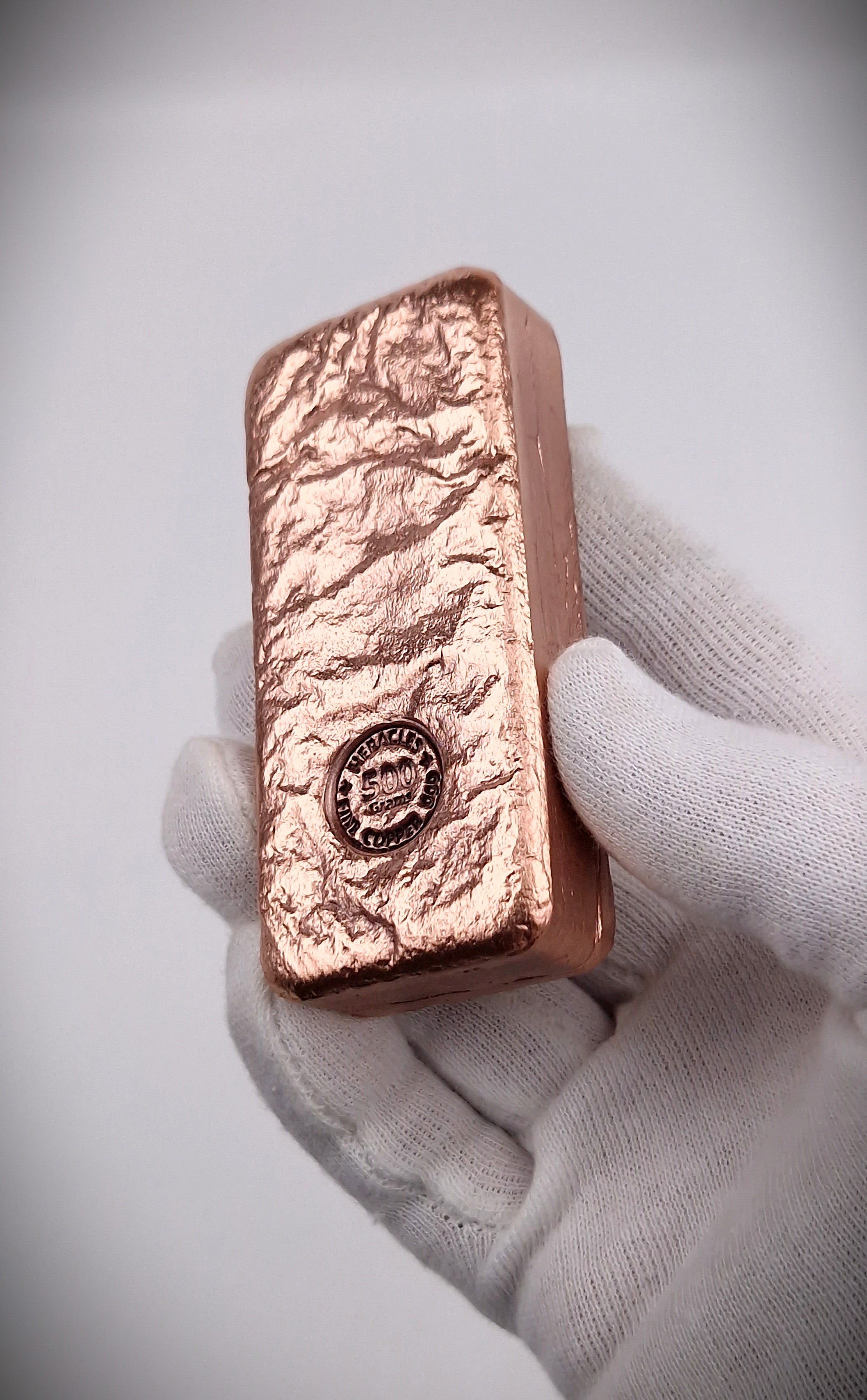 Lingot 500 g CUIVRE 999. Brut