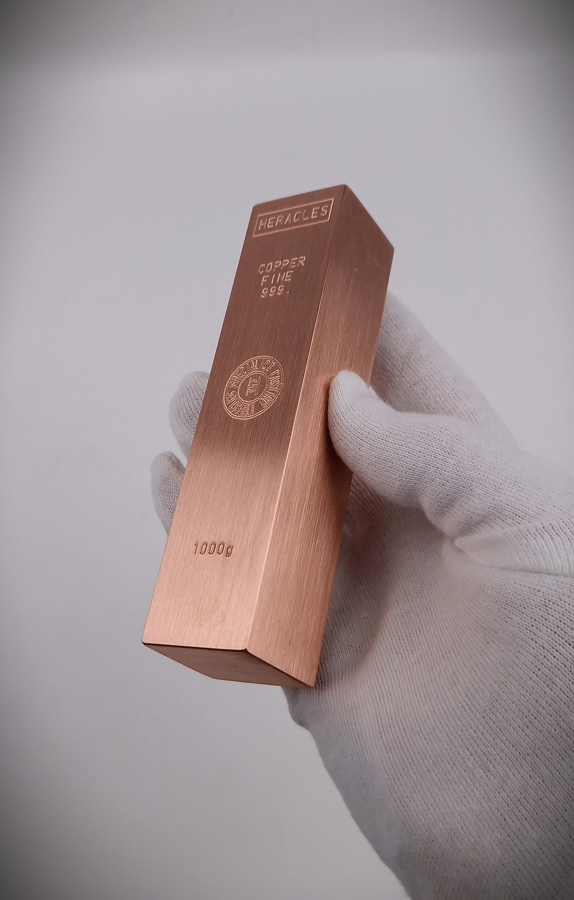 Caisse de 5 lingots de 1 Kg Cuivre pur 999.