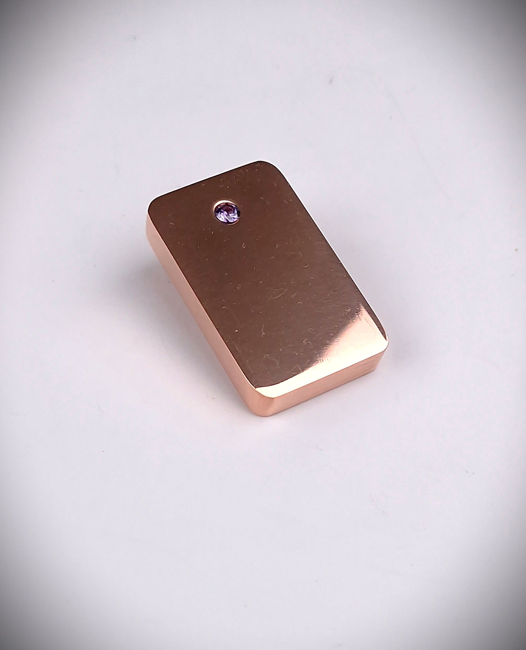 Lingotin 100g Cuivre pur Zircon violet