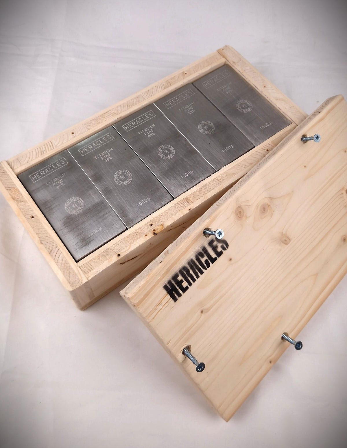 Déstockage: Coffret 10 Lingots TITANE Pur.