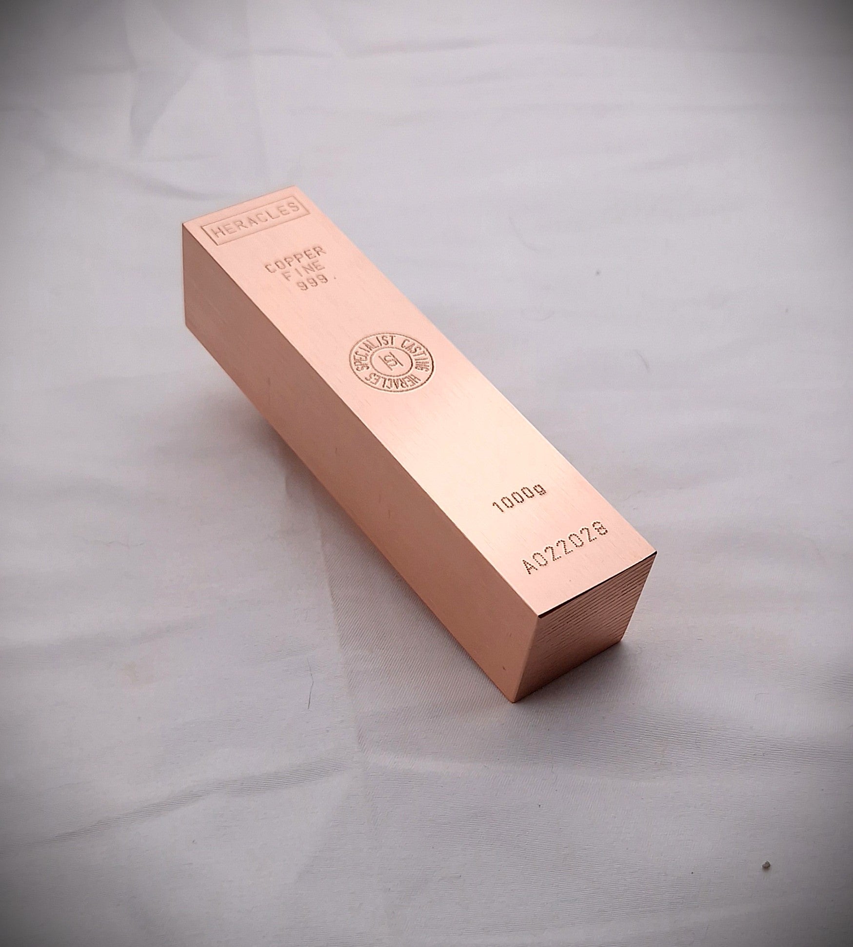 Lingot CUIVRE Pur 999. 1 kg.